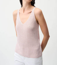 Joseph Ribkoff - Metallic Knitted Camisole With Rhinestones