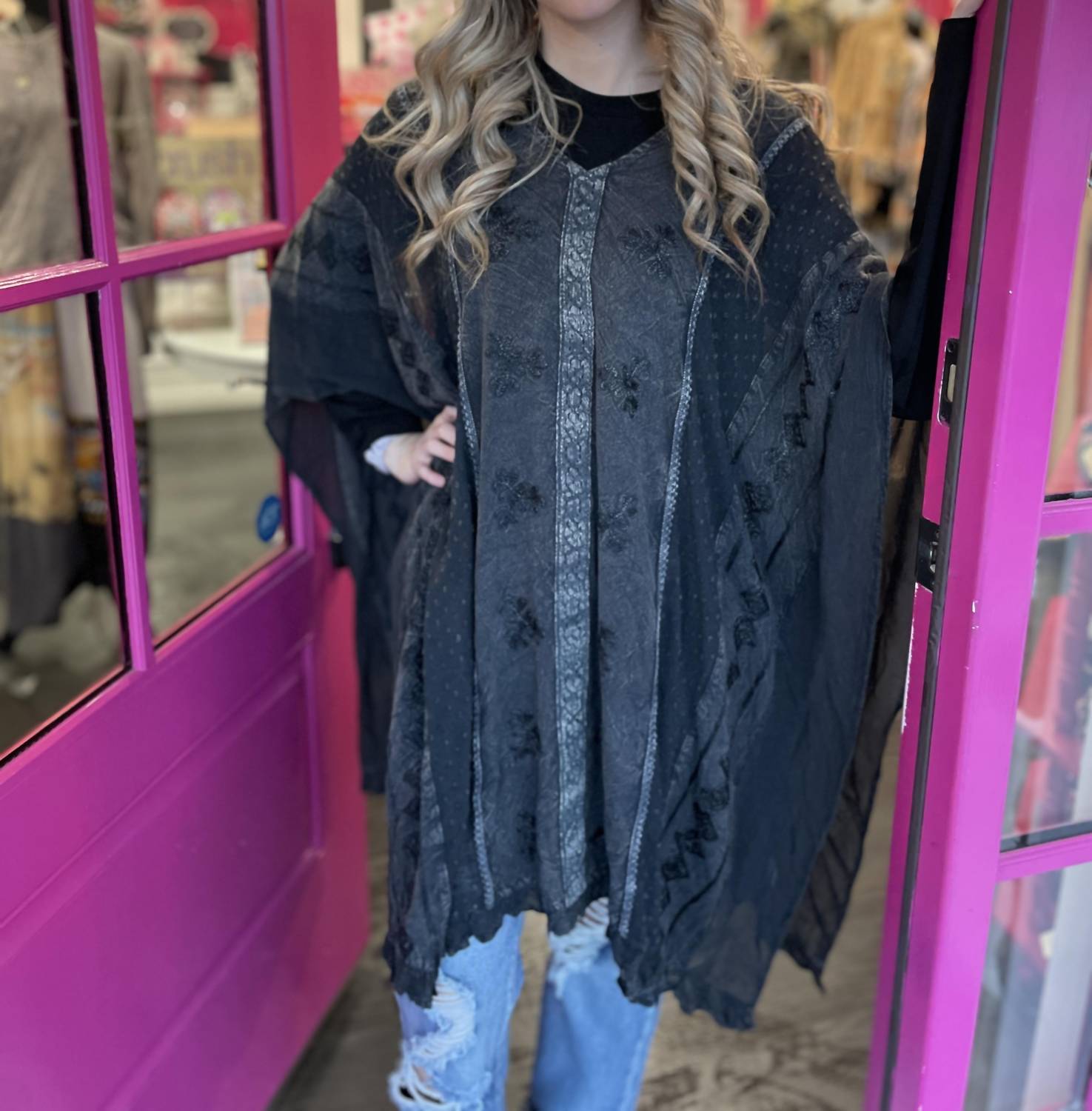 Young Threads - Bohemian Tapestry Poncho