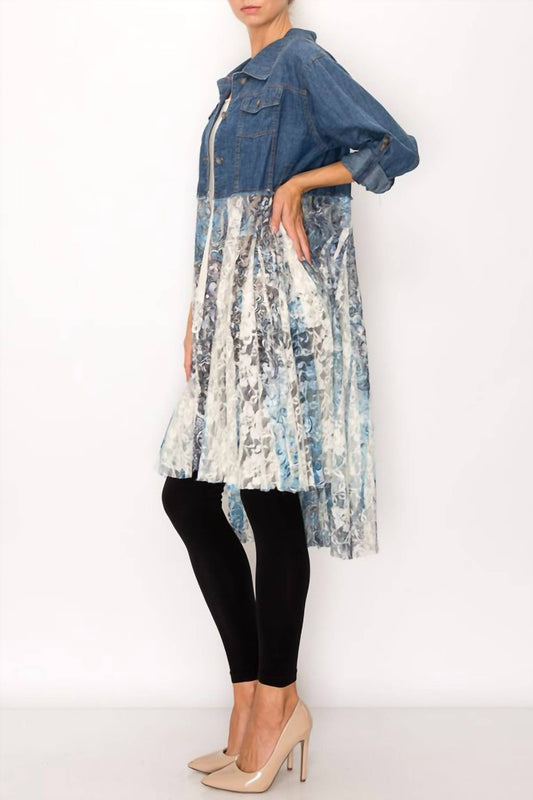 Origami - Denim & Lace Duster