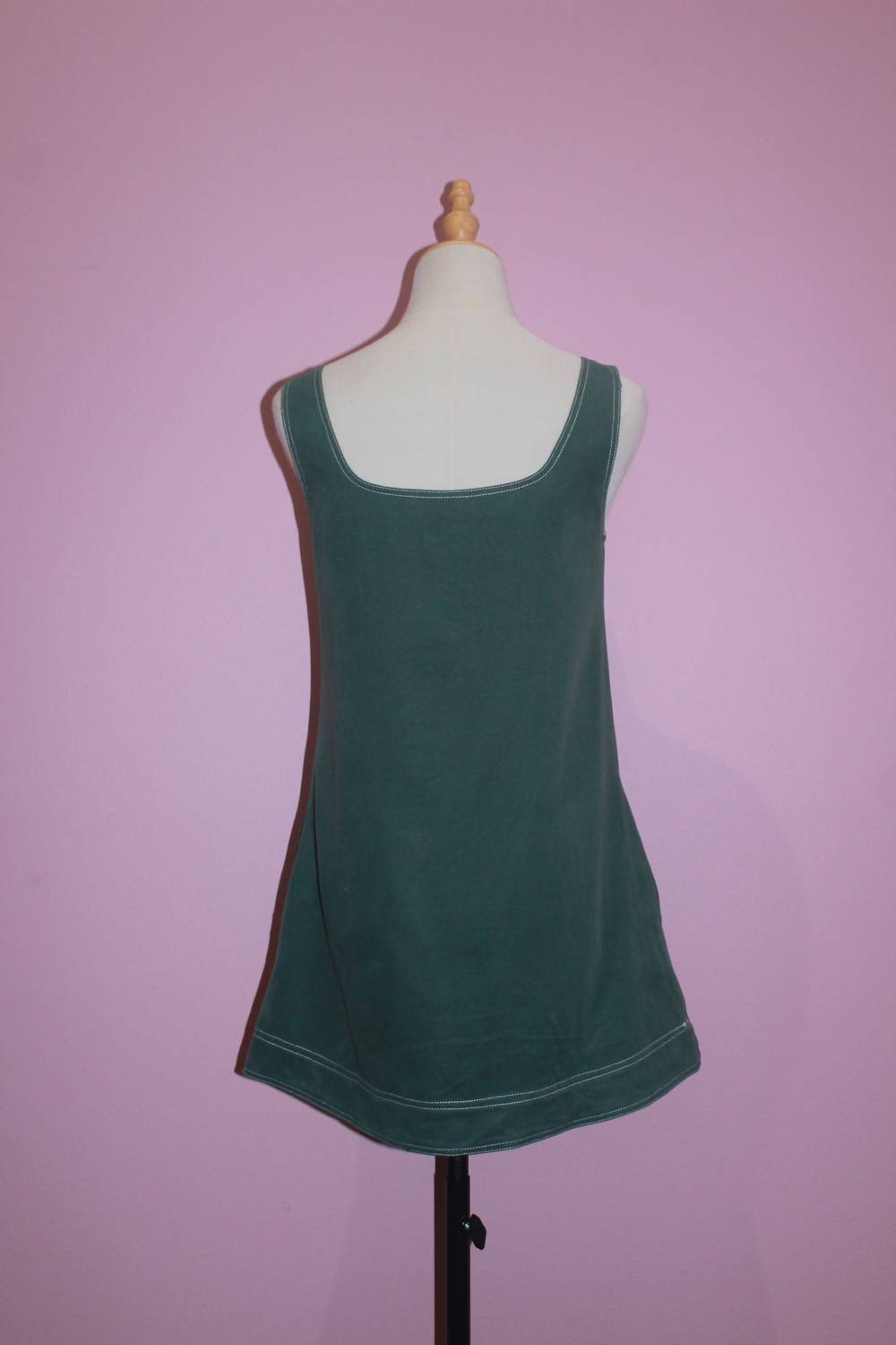 Aureum - Women's Contrast Stitch Mini Dress