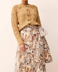 Marie Oliver Esme Cardigan in sesame - women's cardigan