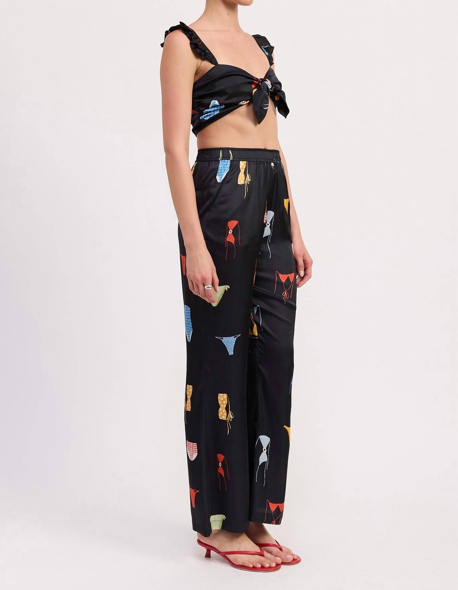 Emory Park - Beach Mode Tie-front Bralette Top