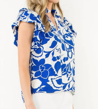 Thml - Flutter Sleeve Print Top