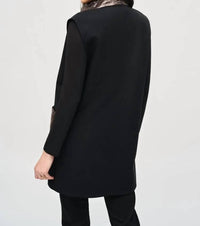 Joseph Ribkoff - Heavy Knit And Metallic Quilting Vest