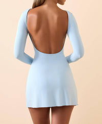 Oh Polly - Brenna Modal Ruched Open-back Mini Dress