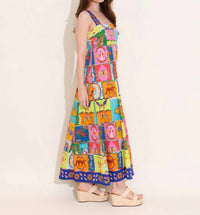 Alden Adair - Nirvana Maria Square Neck Maxi Dress