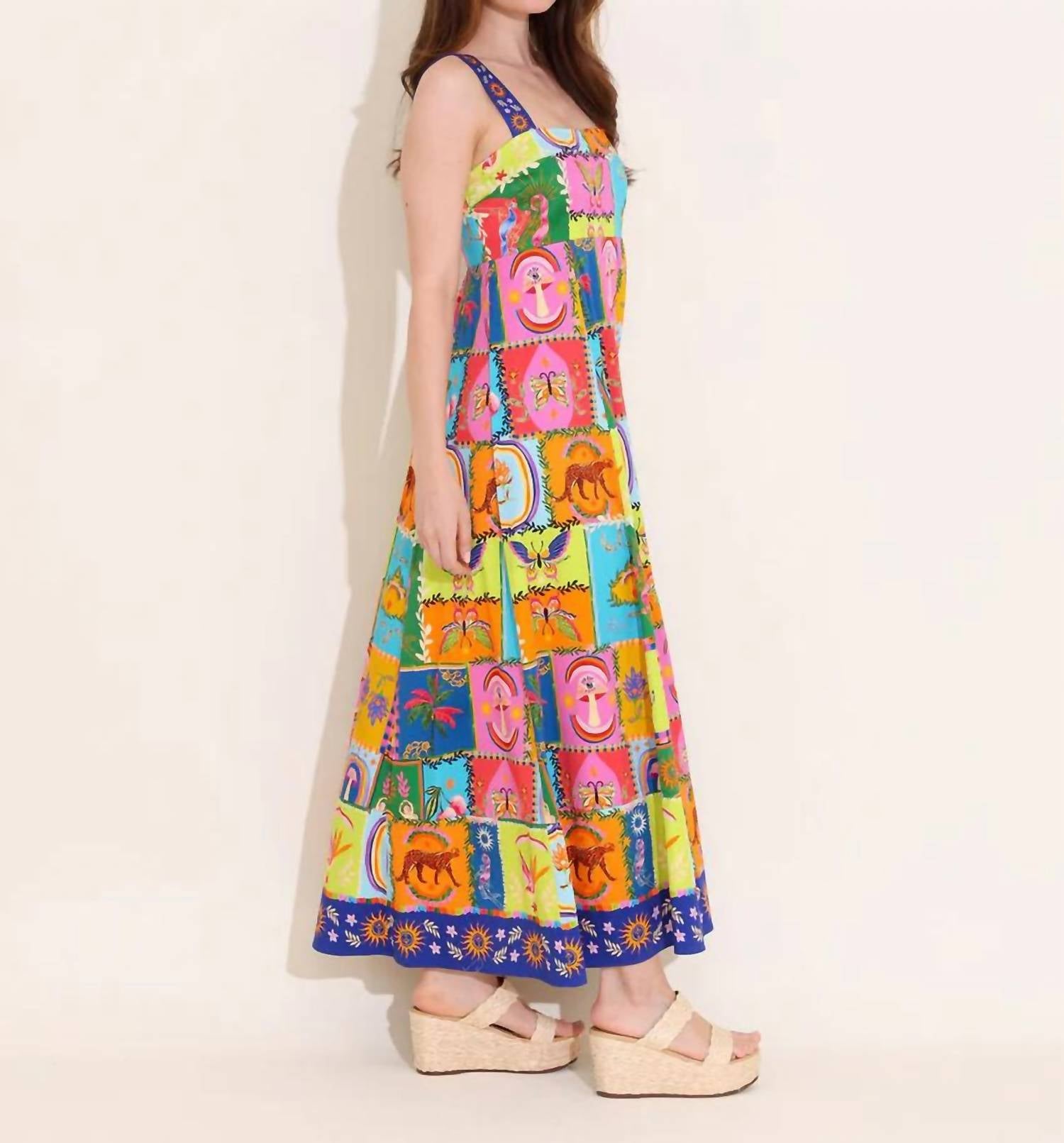 Alden Adair - Nirvana Maria Square Neck Maxi Dress