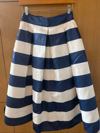 Jade By Jane - Striped Pleated Midi Skirt