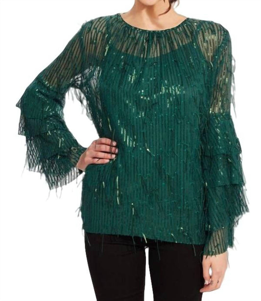 Sequin Fringe Top