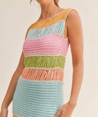 Mable - Astoria Fringed Crochet Dress