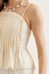 Entro - Dani Pleated Sleeveless Top