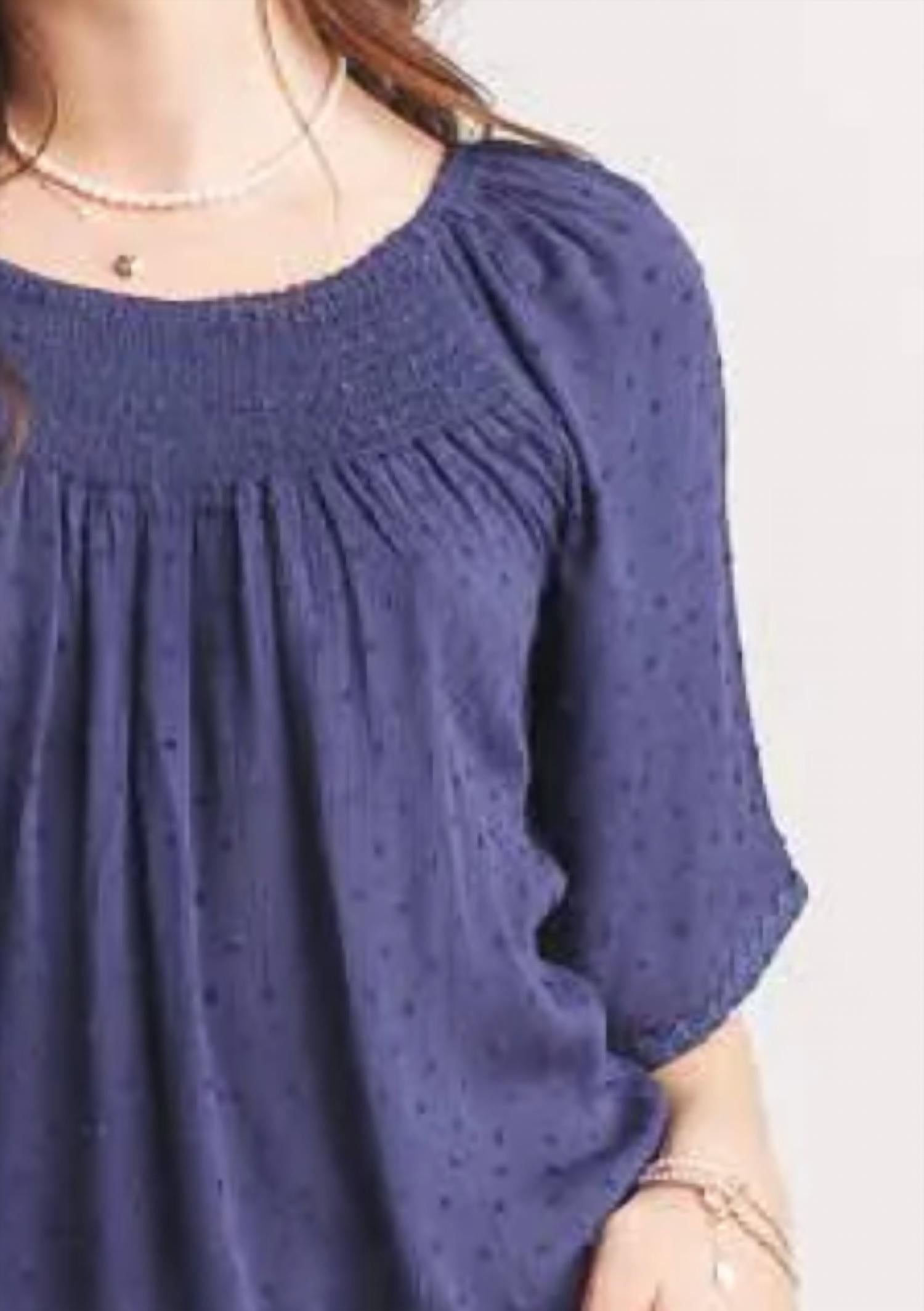 Papillon - Swiss Dot Bell Sleeve Blouse