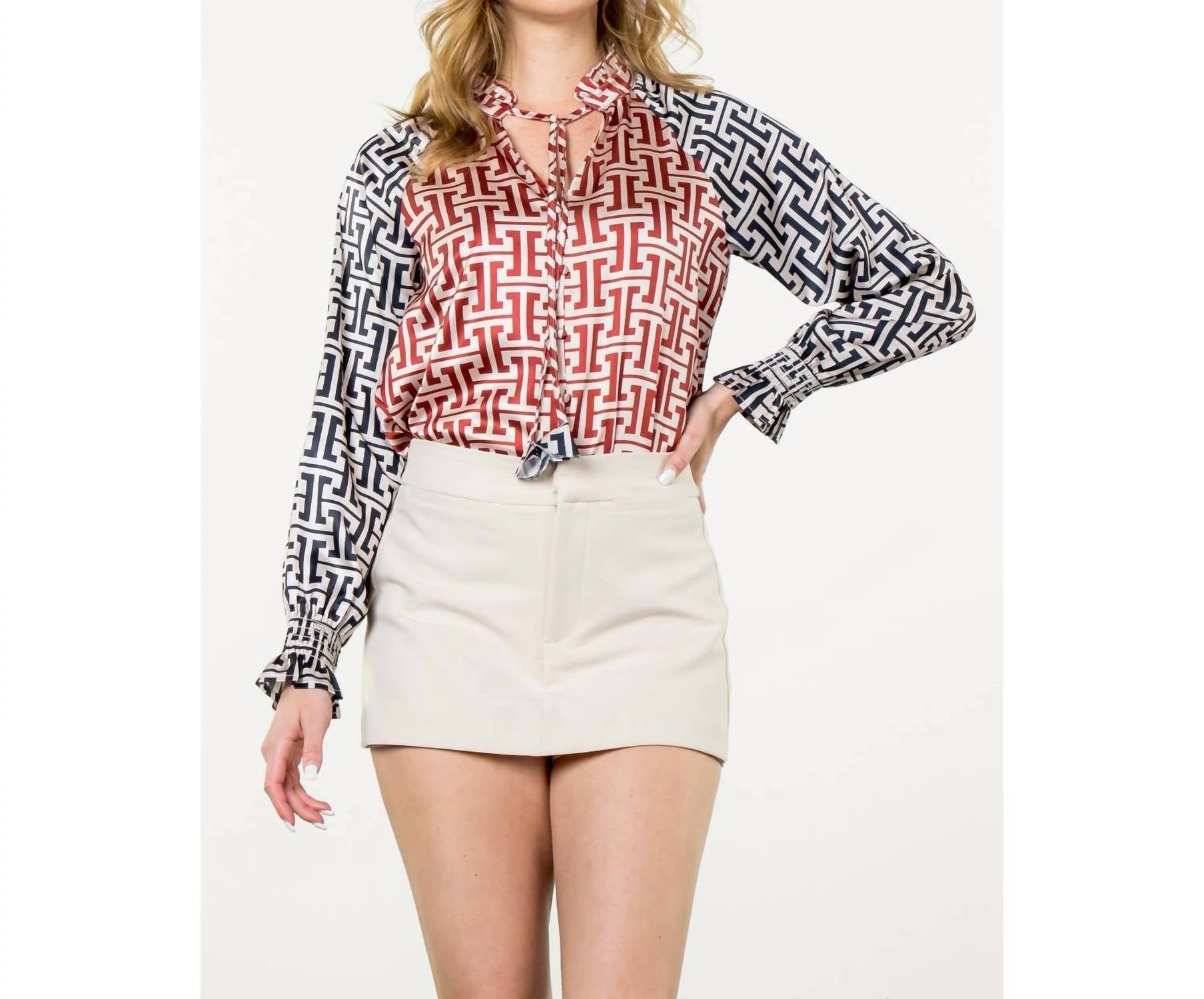 Thml - Labyrinth Long Sleeve Blouse