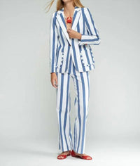 Vilagallo - Single- Button Blazer Jacket With Ruffles