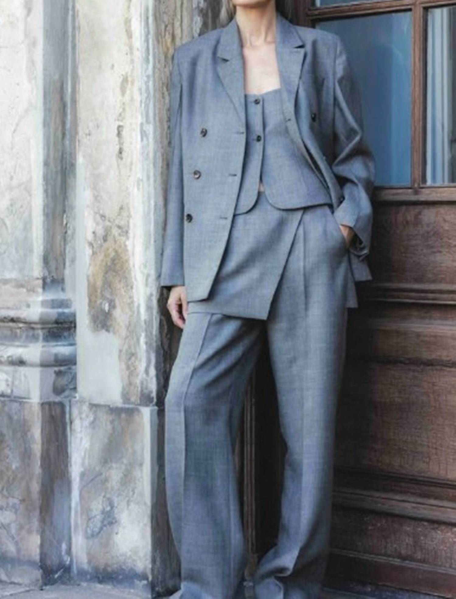 The Garment - Pine Straight Leg Skirt Pants