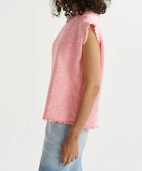 Essentiel Antwerp - Sleeveless Sequin Neckline Top