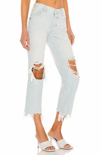 Free People - Maggie Mid-Rise Straight Jeans