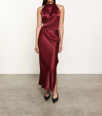 Enza Costa - SATIN BIAS CUT SKIRT