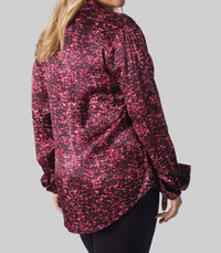 Catherine Gee - Daria French Cuff Silk Blouse - Plus Size