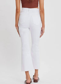 Cello - High Rise Crop Flare Jeans