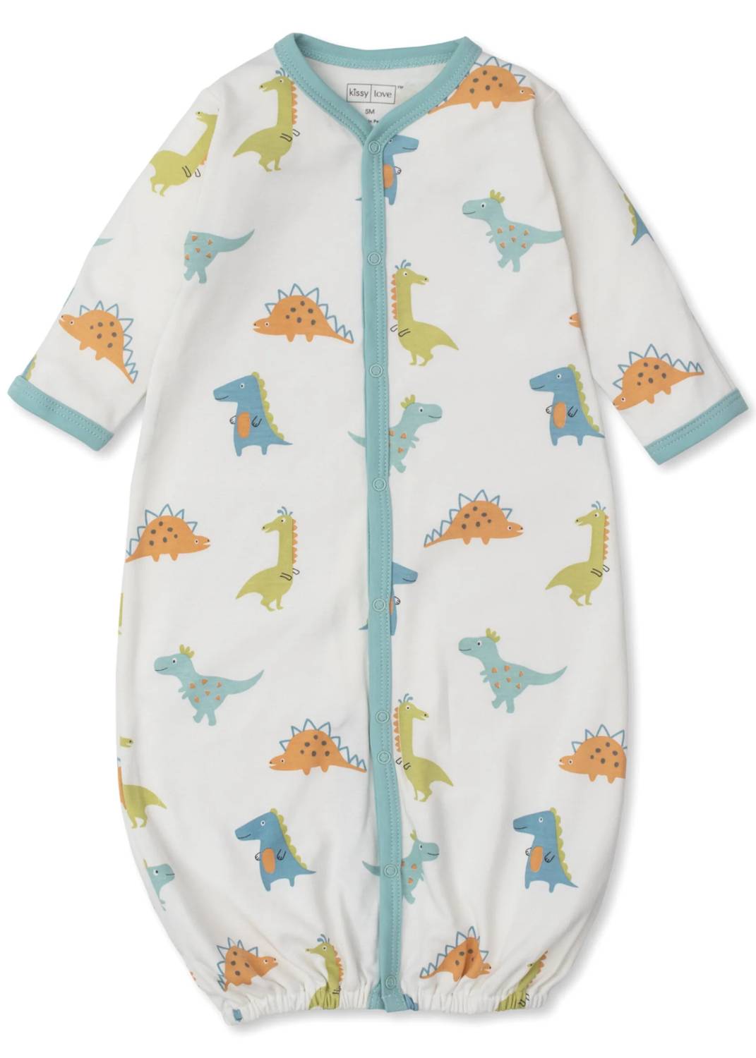 Kissy Kissy - Boys' Dino Pals Convertible Sleeping Gown