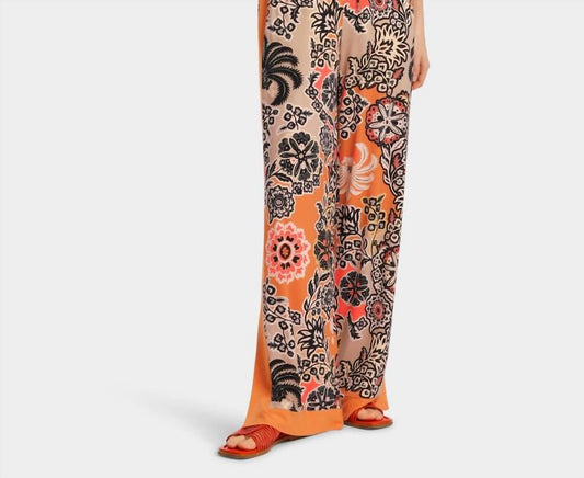 Marc Cain - Wedi Print Palazzo Pants Ourika Gardens Theme