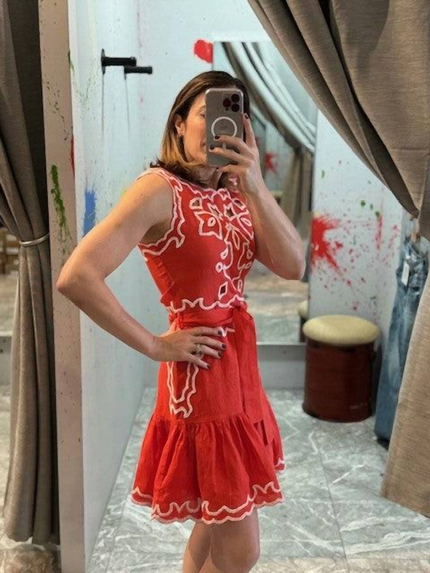 Karina Grimaldi - Embroidered Mini Dress