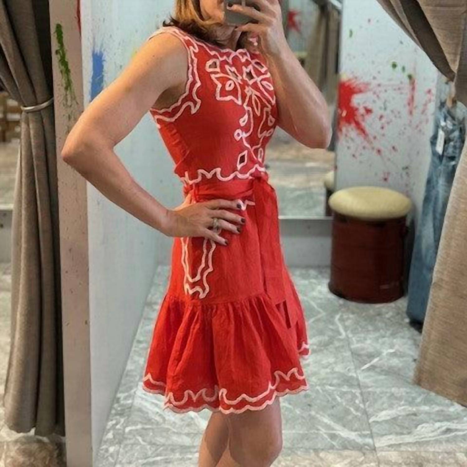 Karina Grimaldi - Embroidered Mini Dress