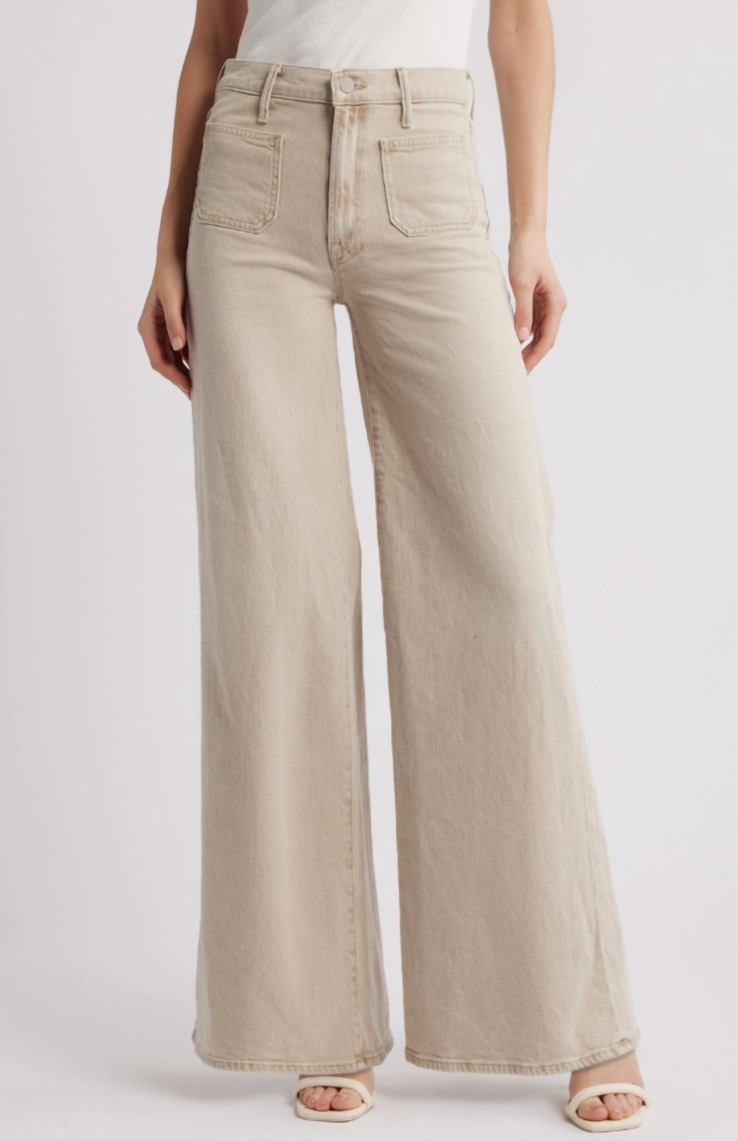 Mother - Undercover Sneak Patch Pocket Wide Leg Jeans