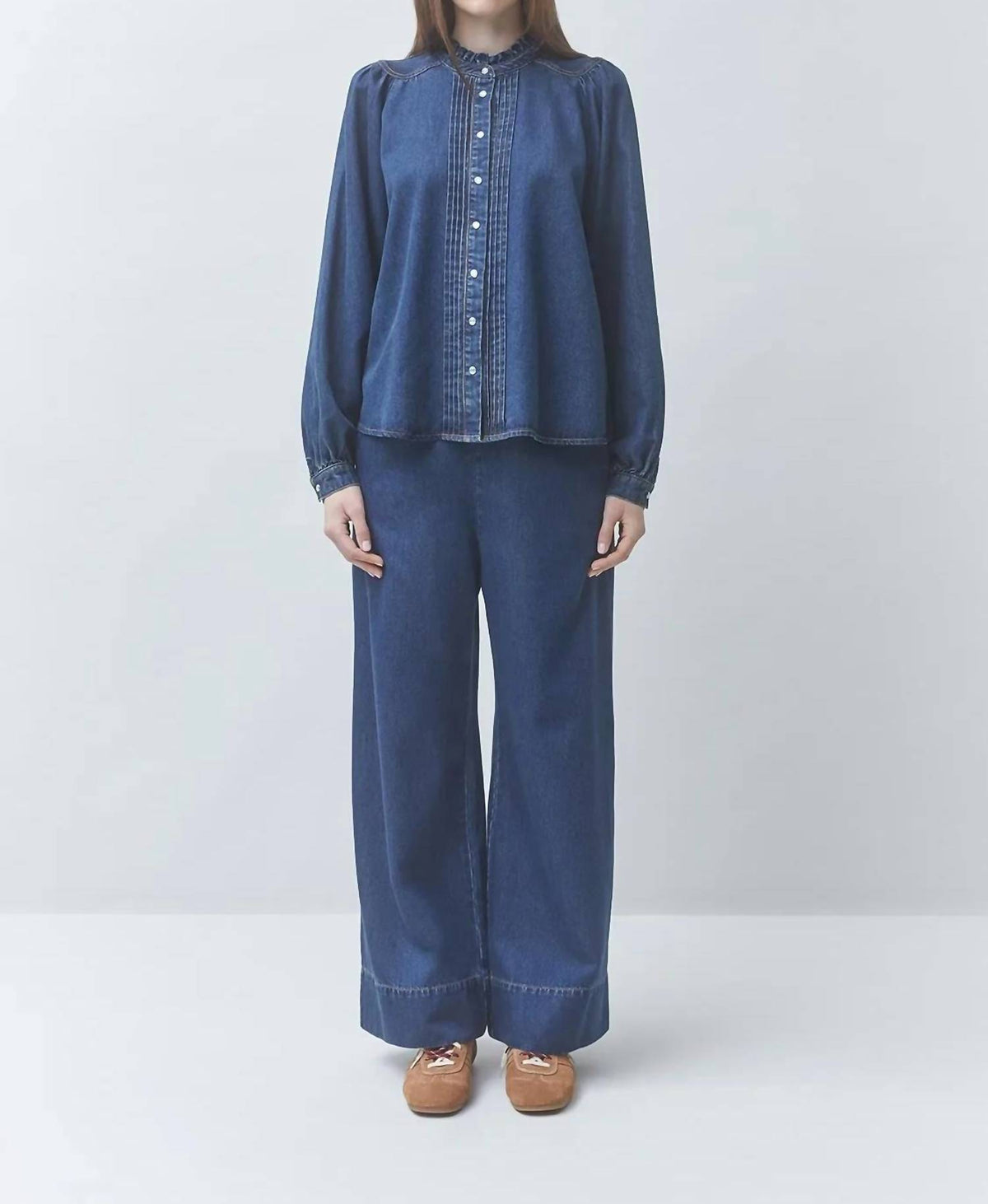 Suncoo - Lizzy Denim Top
