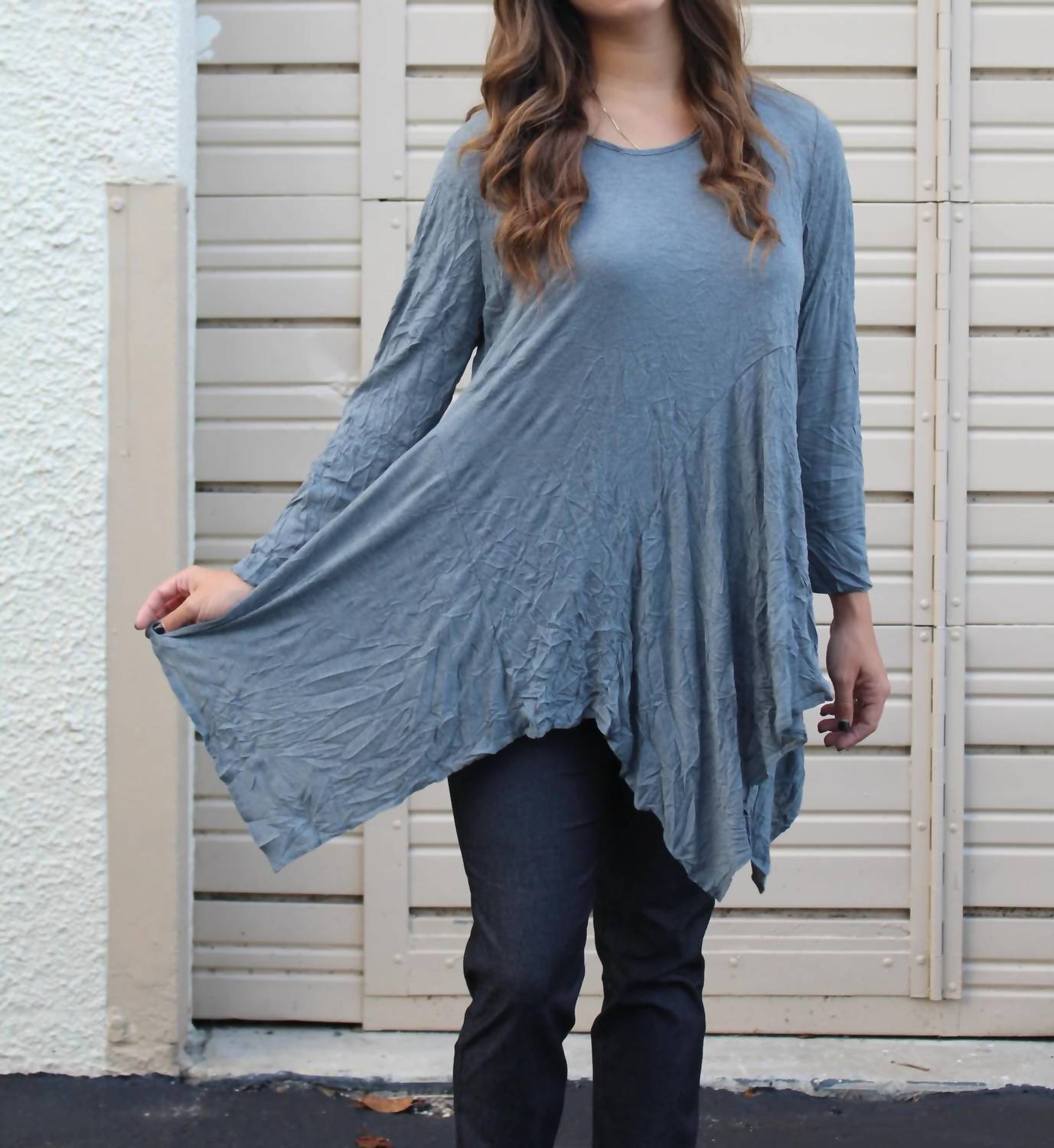 Comfy Usa - Dee Crinkle Top