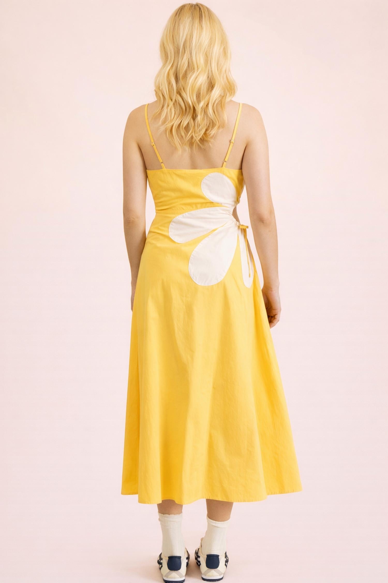 Very J - Side Cutout Floral Detail Resort Midi Dress