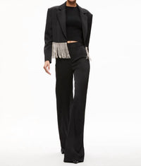 Alice + Olivia - Shan Crystal Fringe Blazer