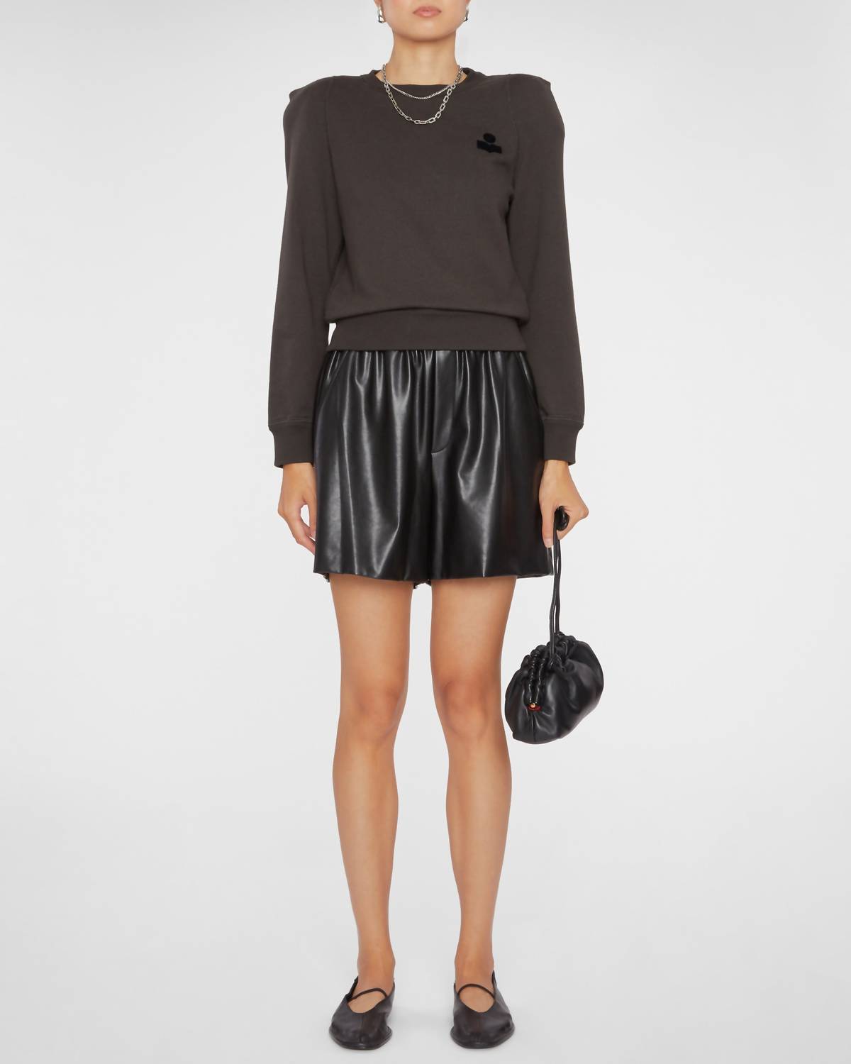 ISABEL MARANT Prissa Sweatshirt in faded black - women's top