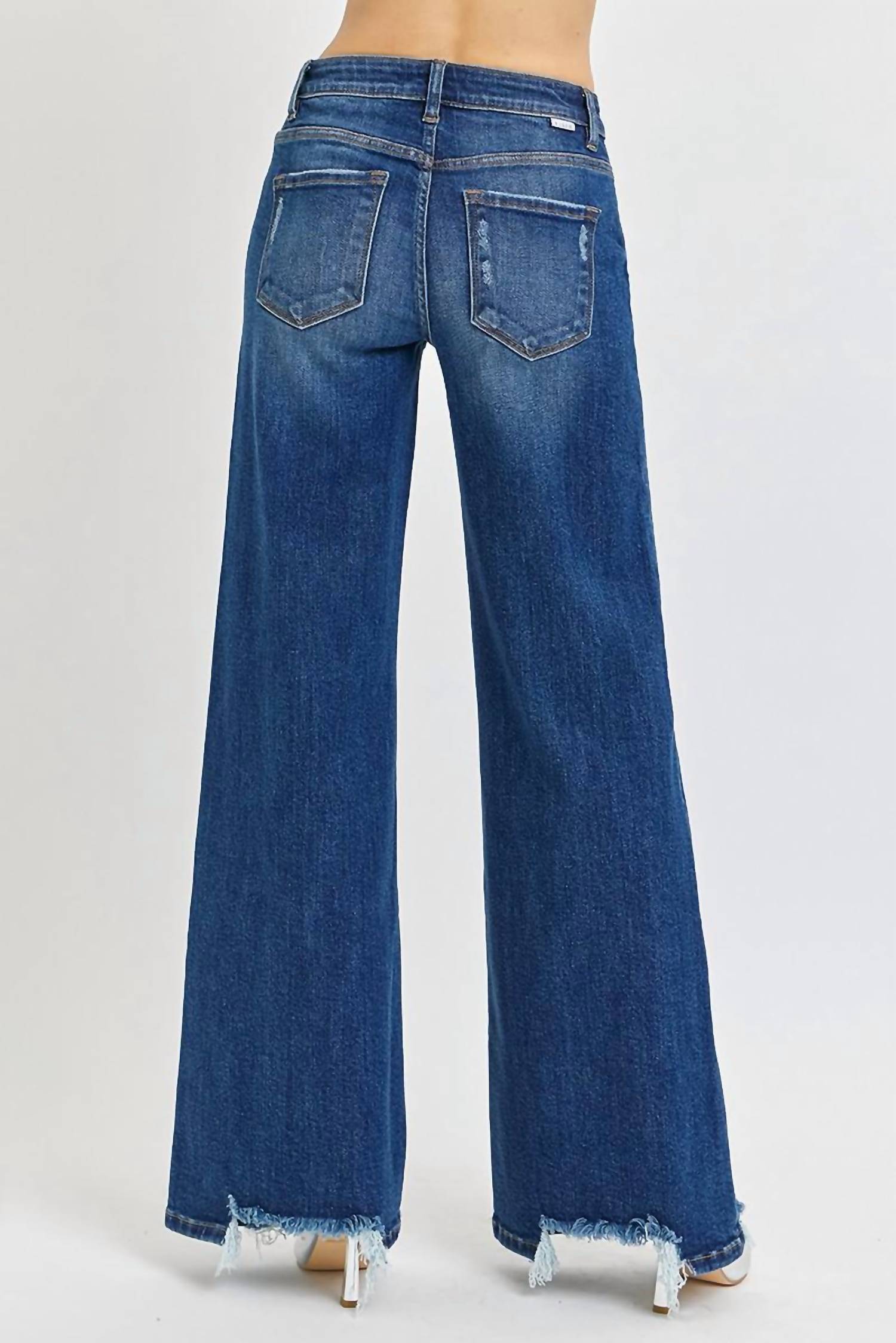 RISEN Mid Rise Wide Leg Jeans - women's jeans - view 5