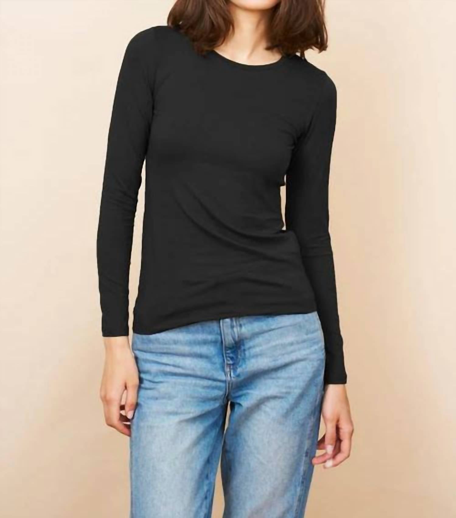 Majestic Filatures - Soft Touch Long Sleeve Crew Neck Tee