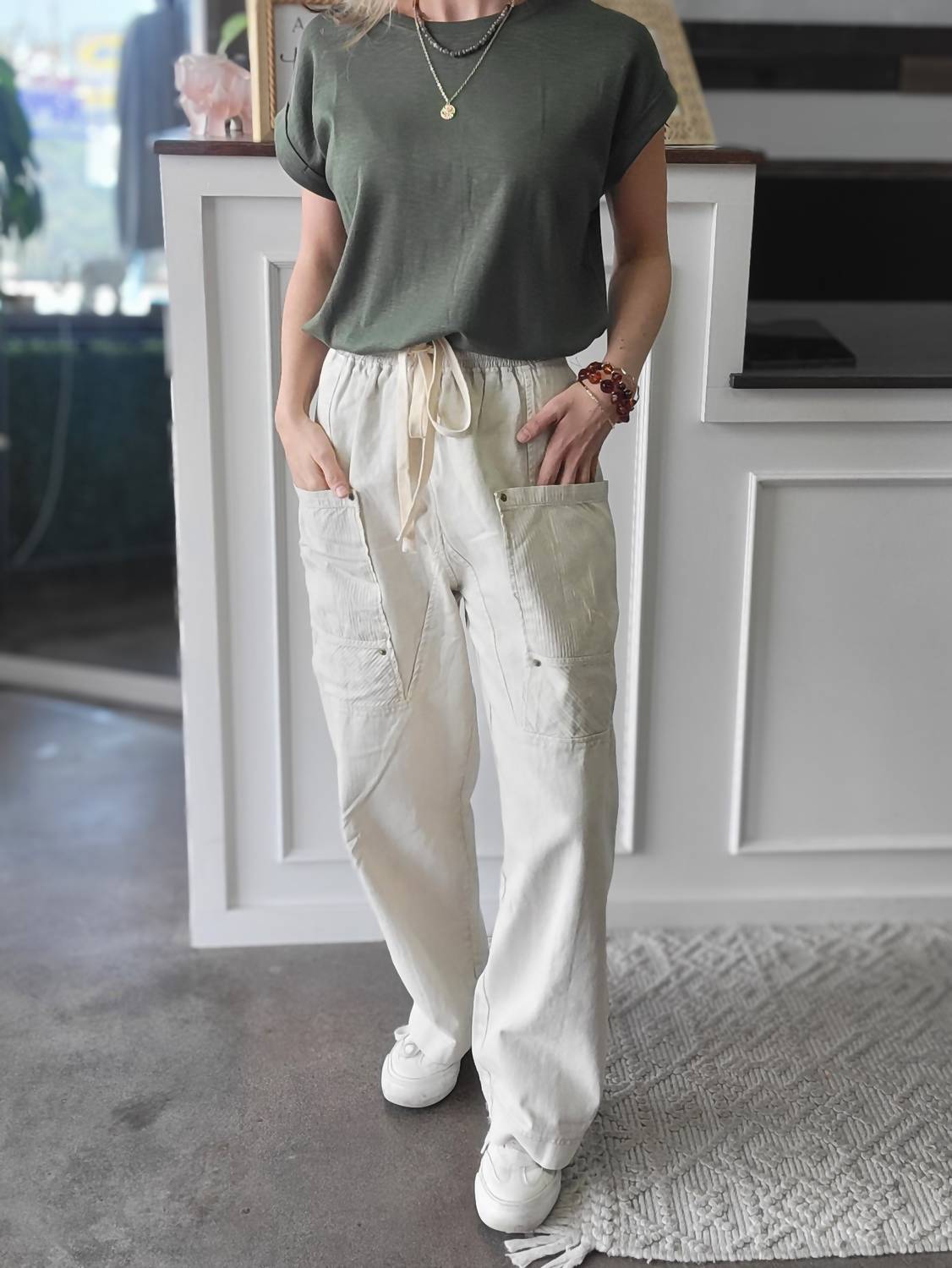 Mustard Seed Lauren Pants in neutral - women's pants - view 4