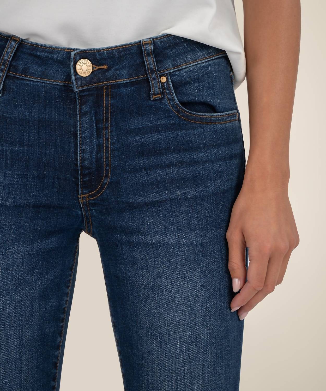 Kut From The Kloth - Natalie Mid Rise Bootcut Jeans - Petite
