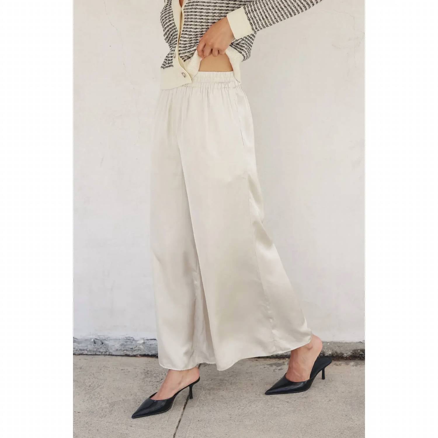 Dress Forum - Buttery Wide Leg Pull On Pants