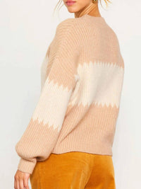 Skies Are Blue - Women's Colorblock Crewneck Sweater
