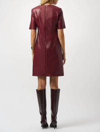 Joseph Ribkoff - Leatherette A-line Dress