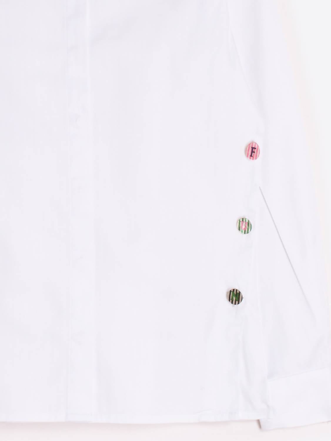 Vilagallo - Women's Side Buttons Button-down Shirt