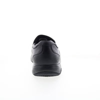 Dunham Men's Battery Park Service Leather Slip-on Shoe in black - men's loafer - view 4