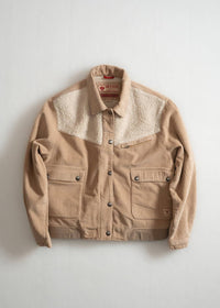 Iron & Resin Bronn Sherpa Lined Jacket in beige - women's jacket - alternate view