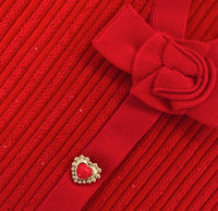 Self-Portrait - Girl's Ribbed Knit Cardigan