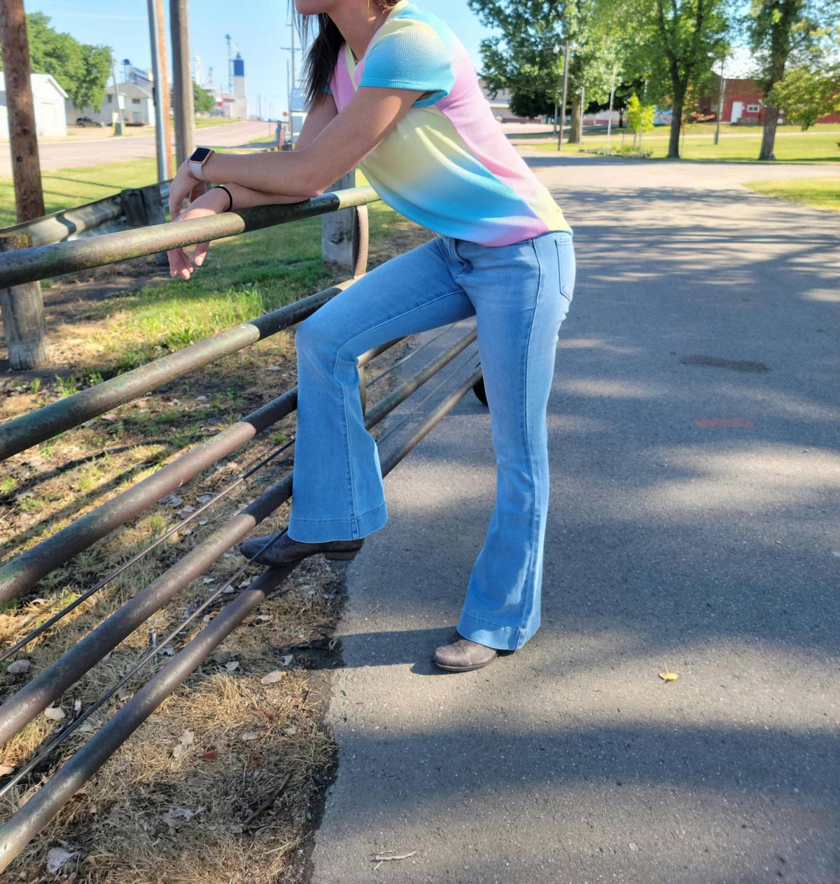 Kancan - Roxanne High Rise Flare Jeans