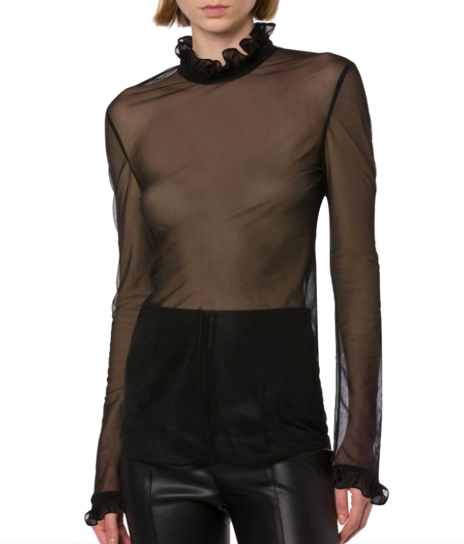 Techno chiffon blouse