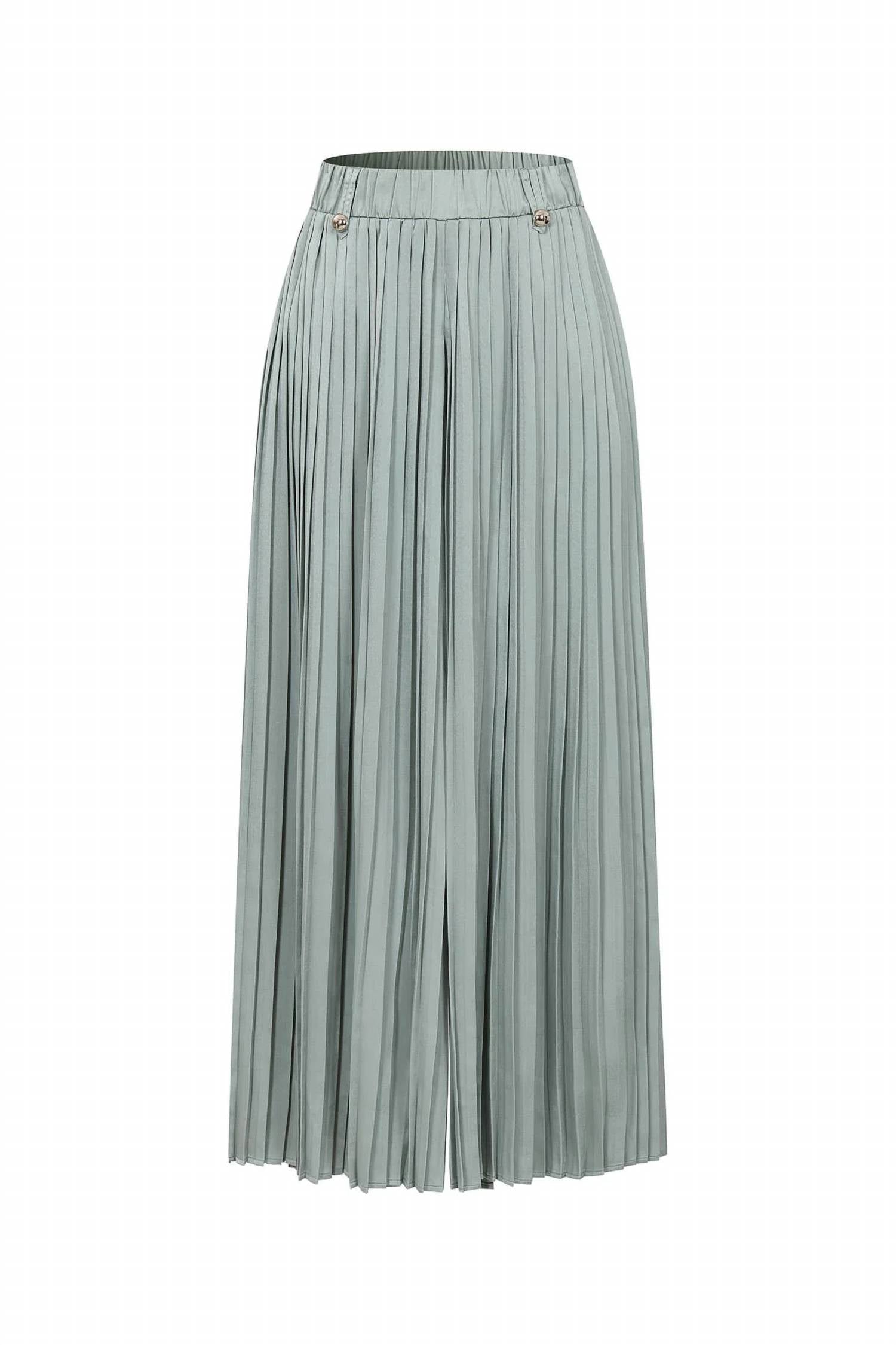 Rivir - Women's Pleated Wide Leg Pants