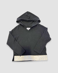 Mia - Girls' Hoodie With Rhinestone Trim Top