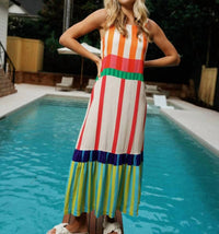Briton Court - Charlie Striped Maxi Dress